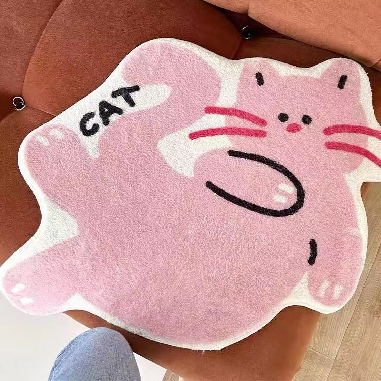 Pink Cat Rug