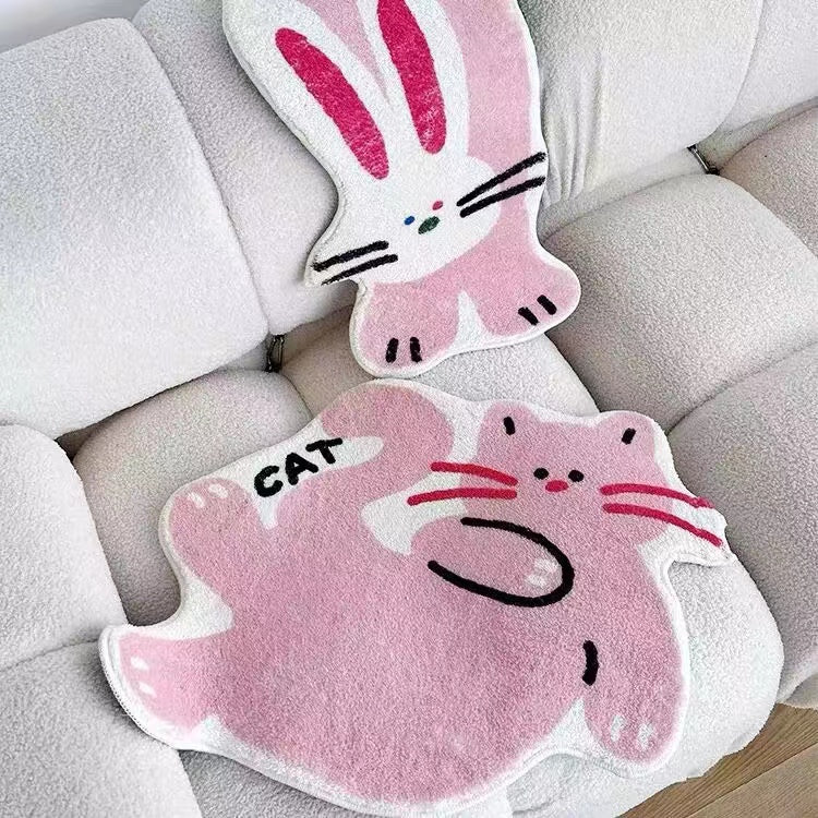 Pink Cat Rug