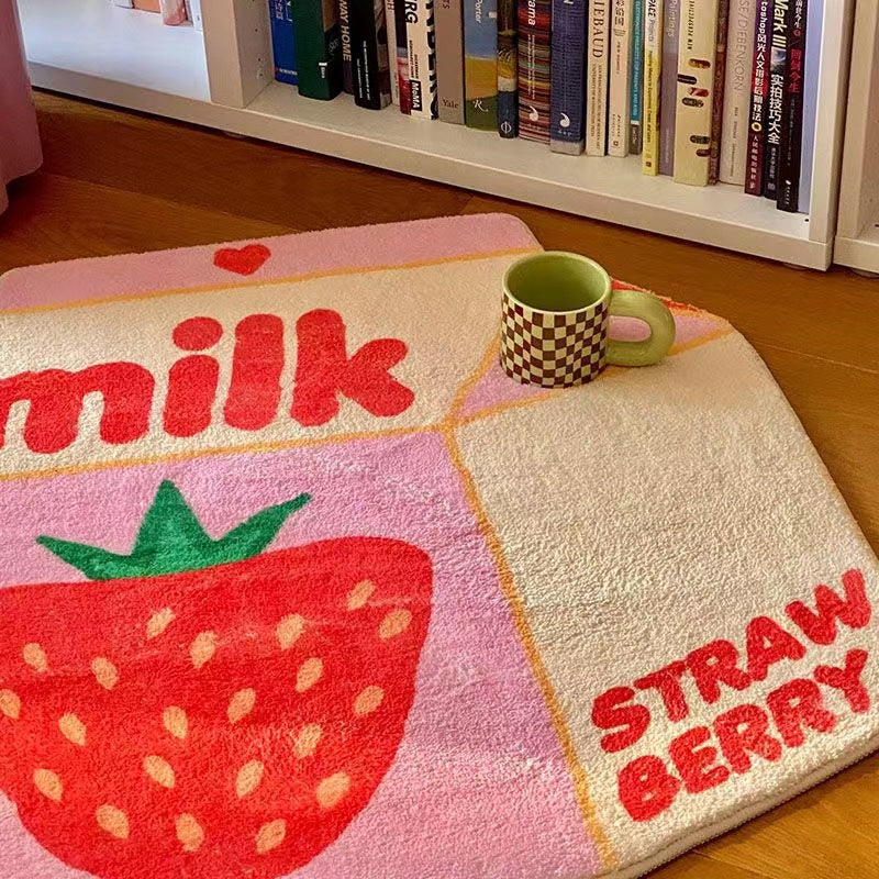 Strawberry Milk Rug