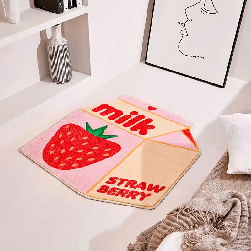 Strawberry Milk Rug