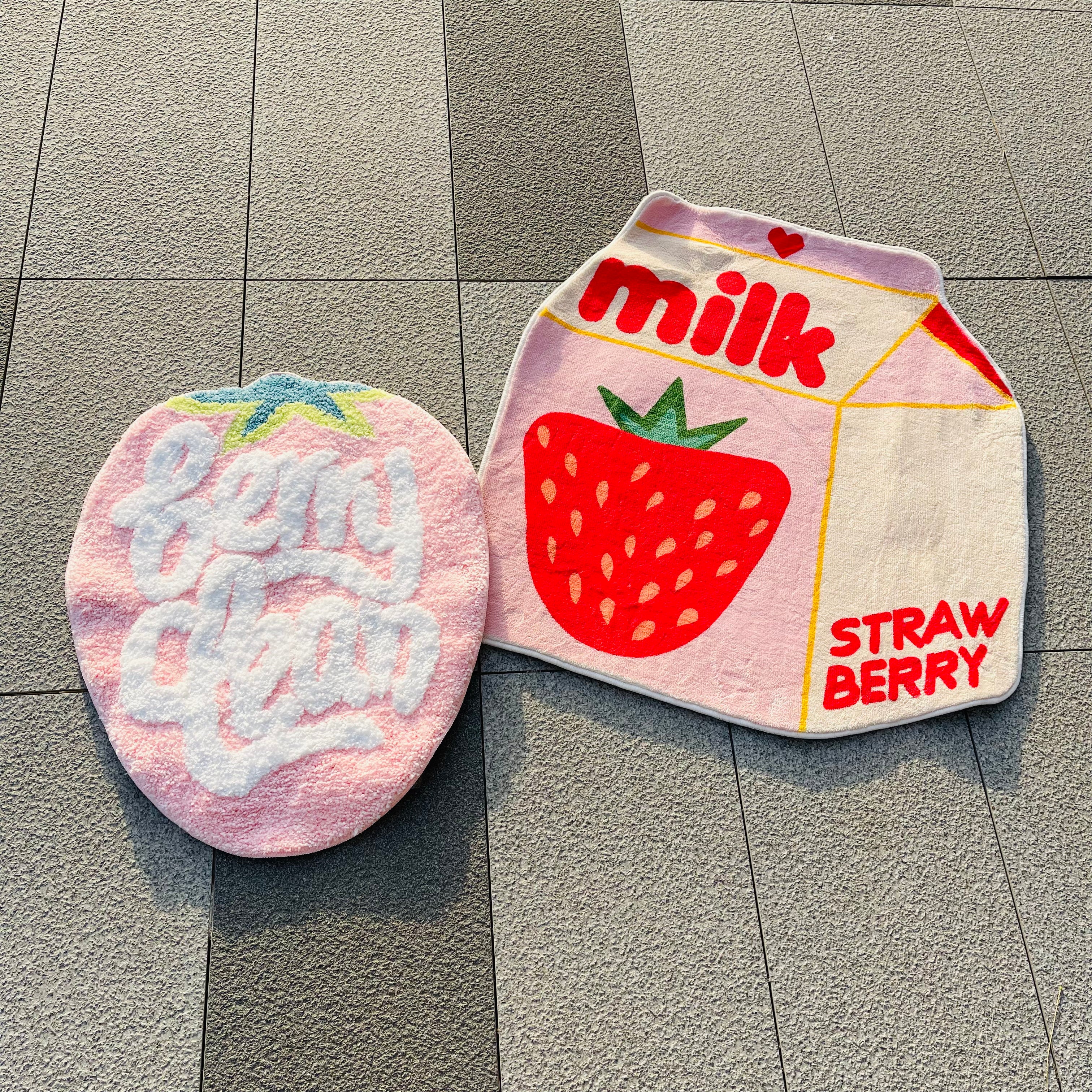 Strawberry Milk Rug