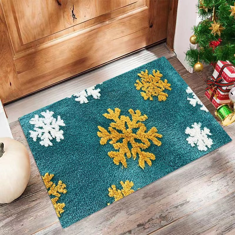 Snow Rug In Blue