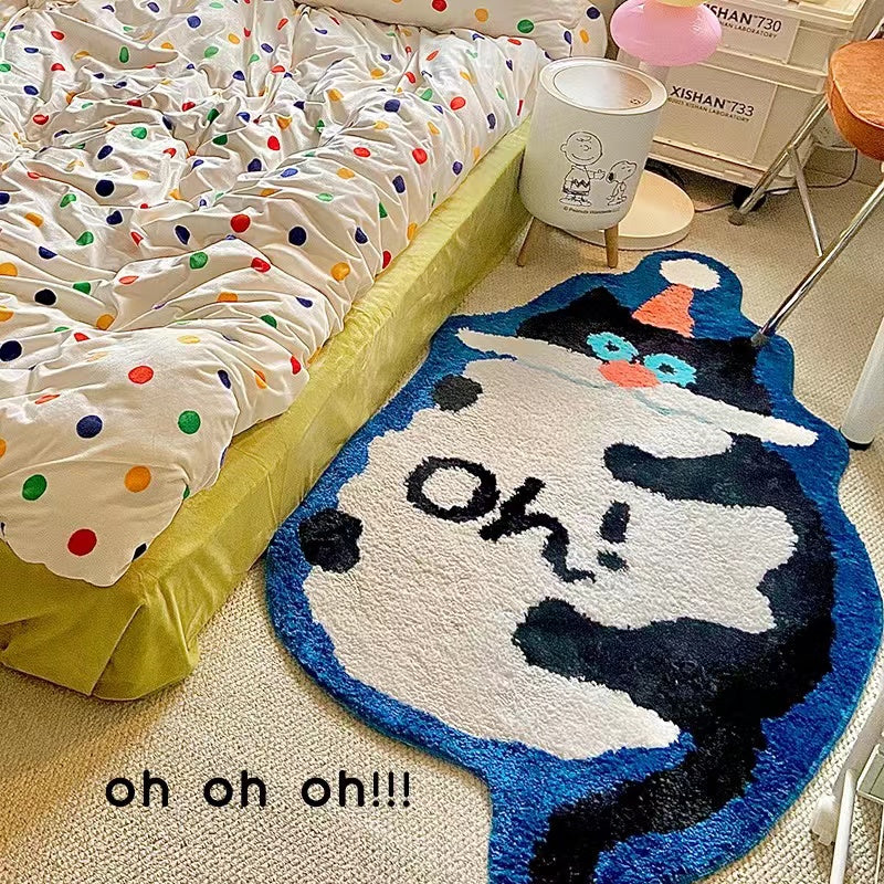 OH Blue Cat Rug