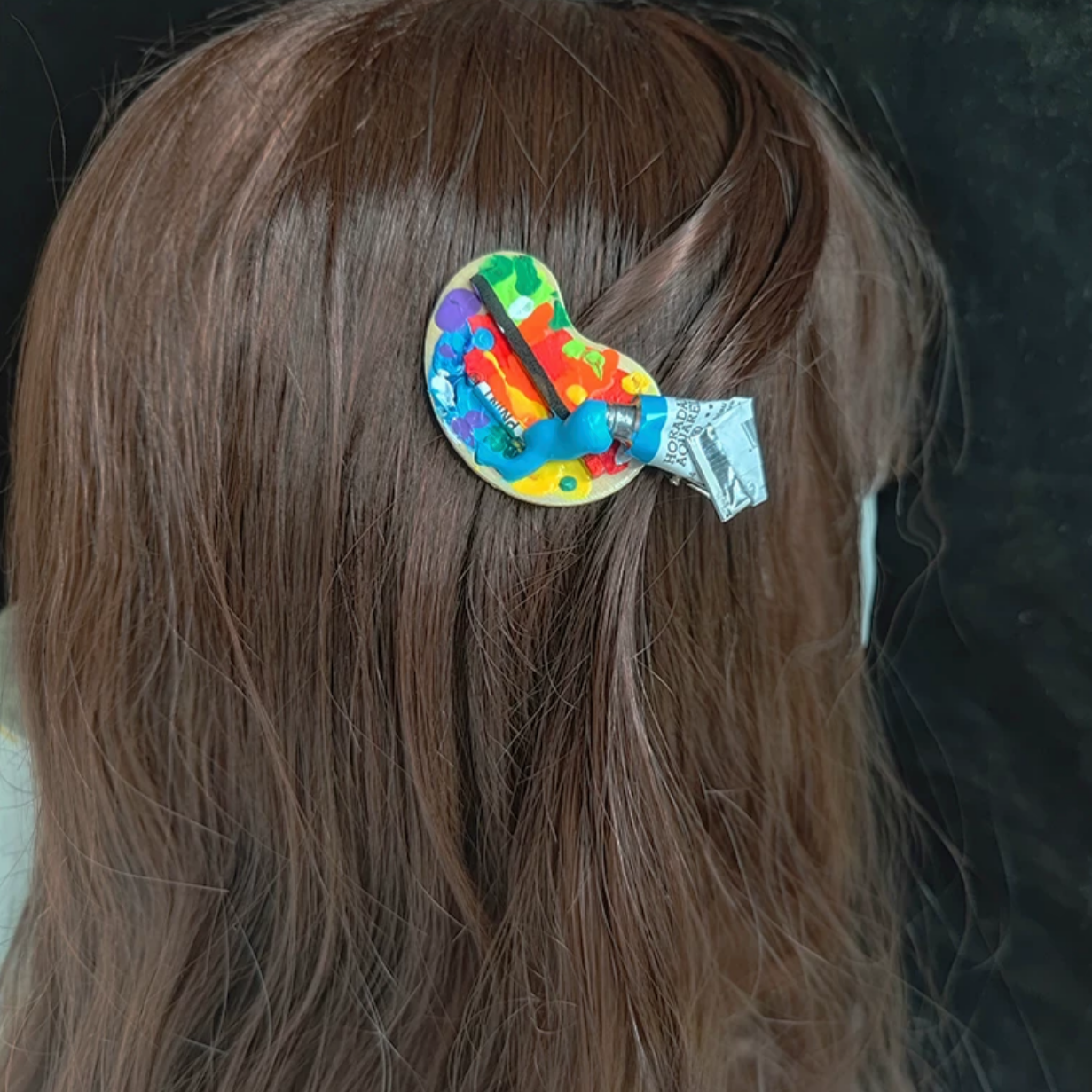 Paint Palette Hair Clip