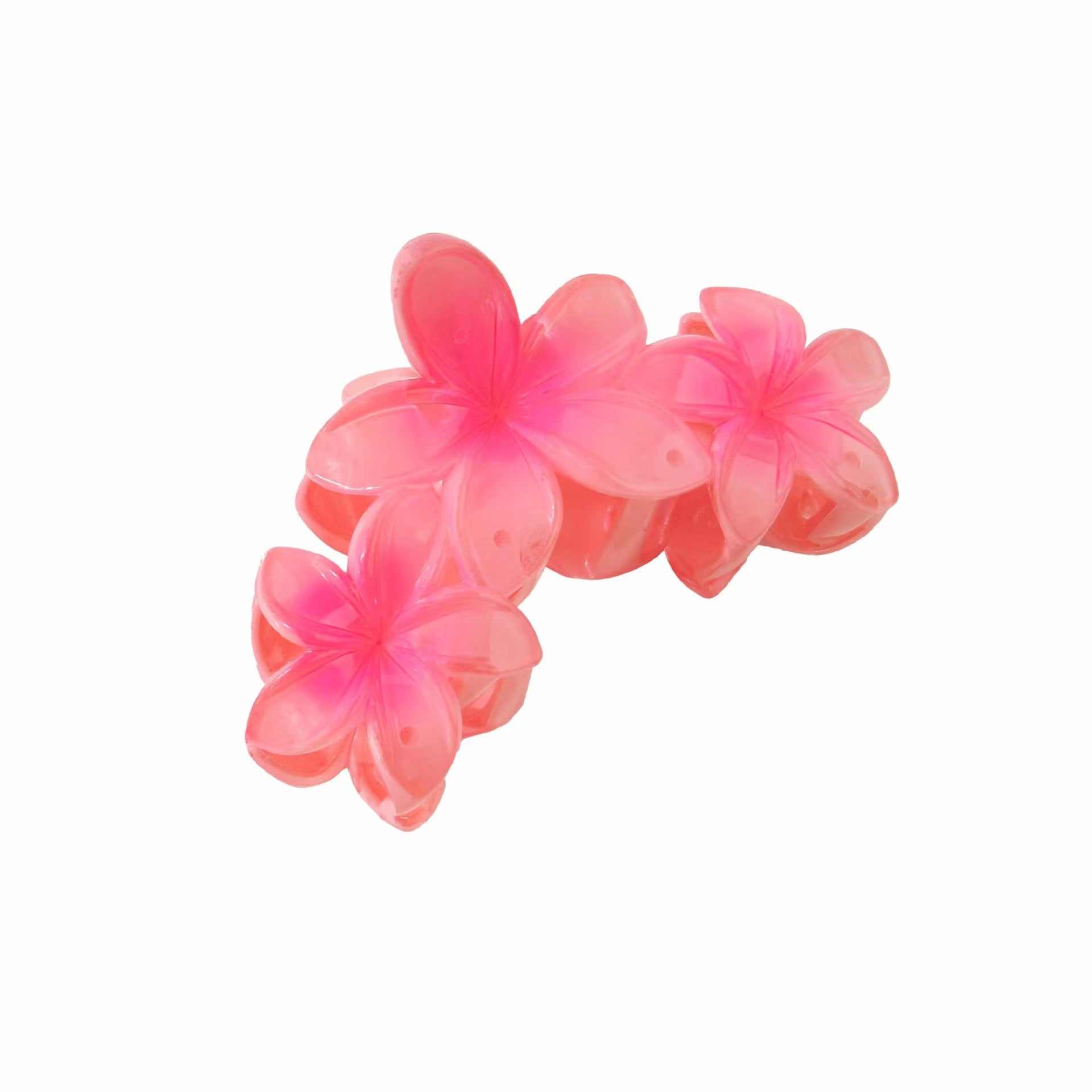 Pink Plumeria Hair Claw