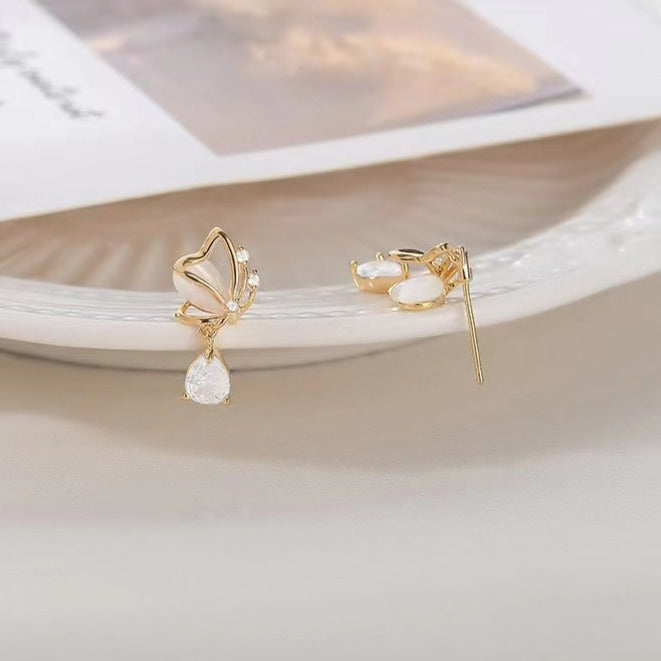 Gem Butterfly Earrings