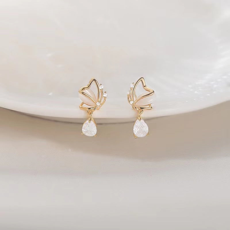 Gem Butterfly Earrings