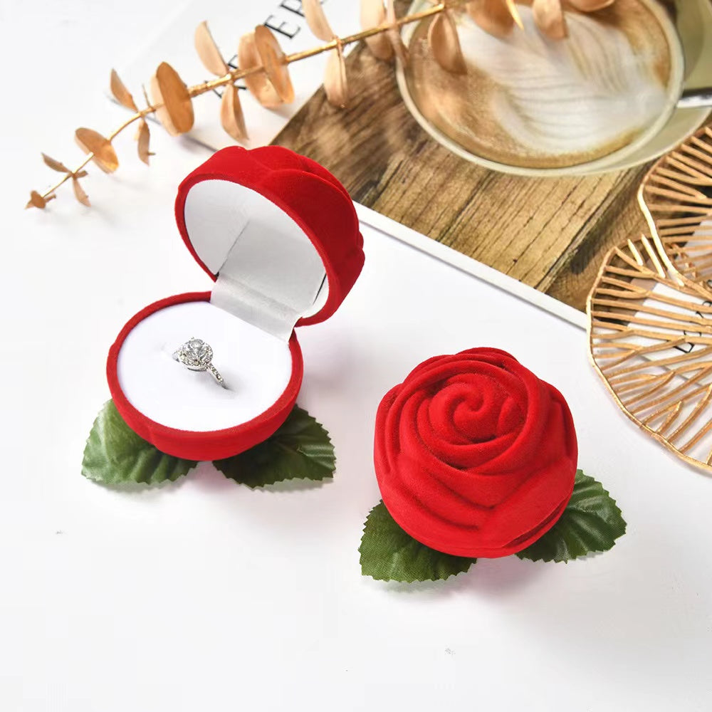 Red Rose Ring Box