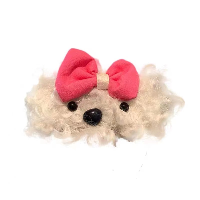 Bowknot Puppy Hair Clip