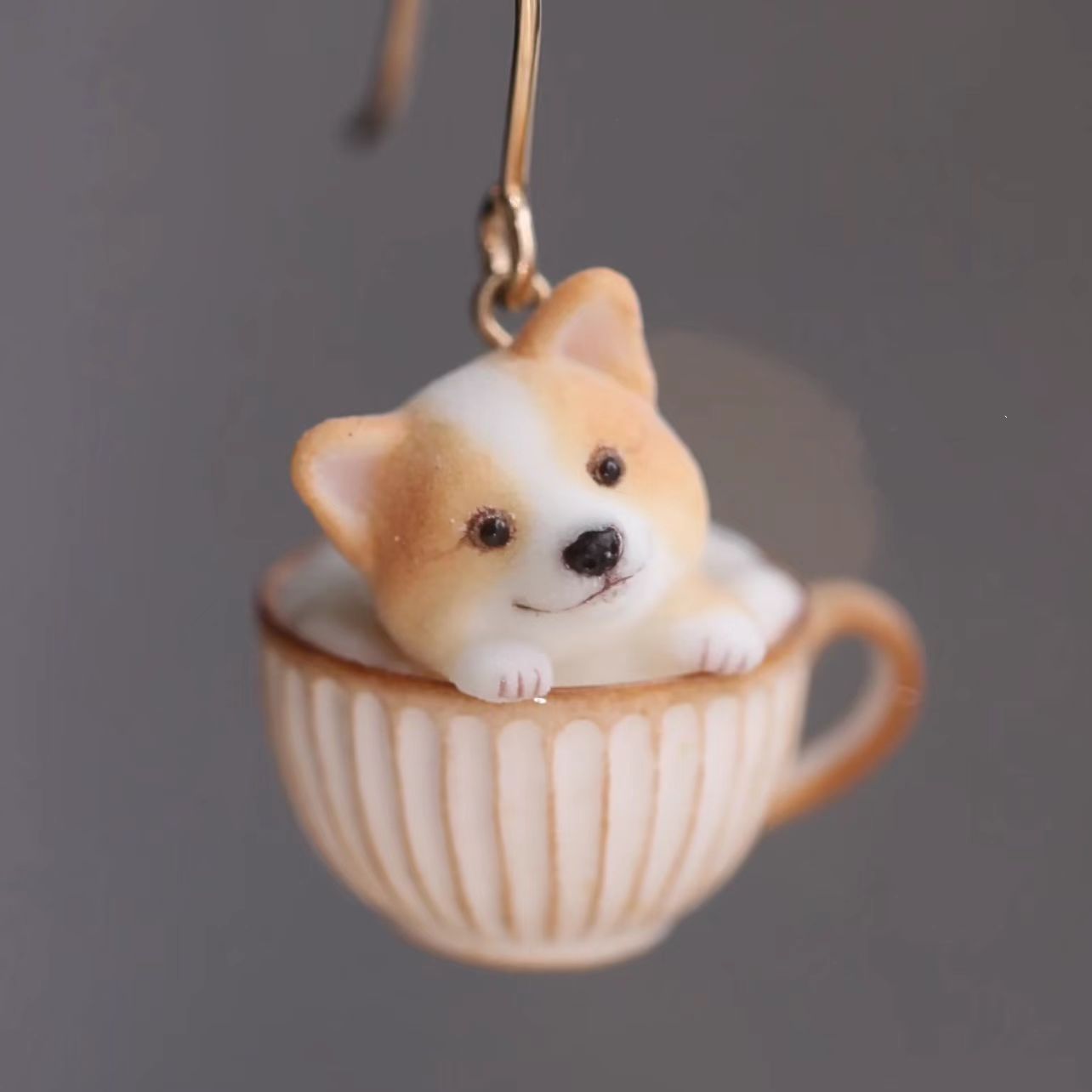 Corgi Cafe Earrings