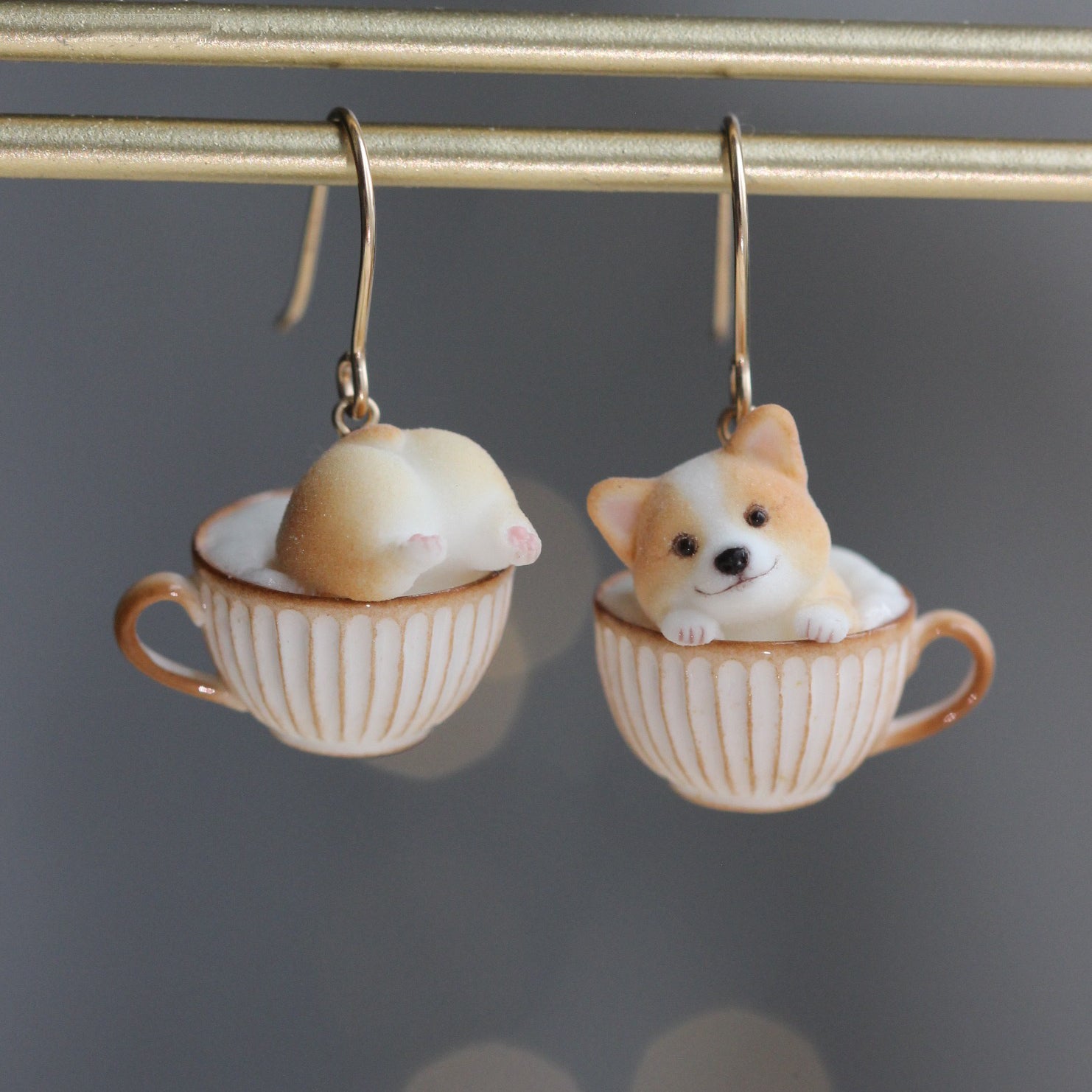 Corgi Cafe Earrings