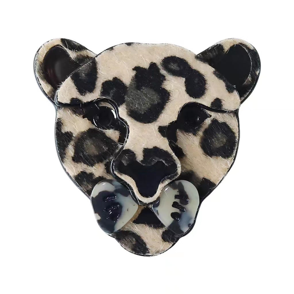 Leopard Head Hair Clip