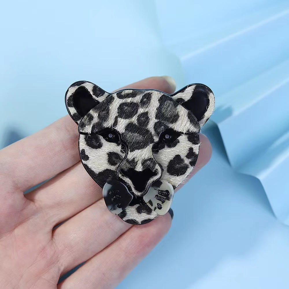 Leopard Head Hair Clip