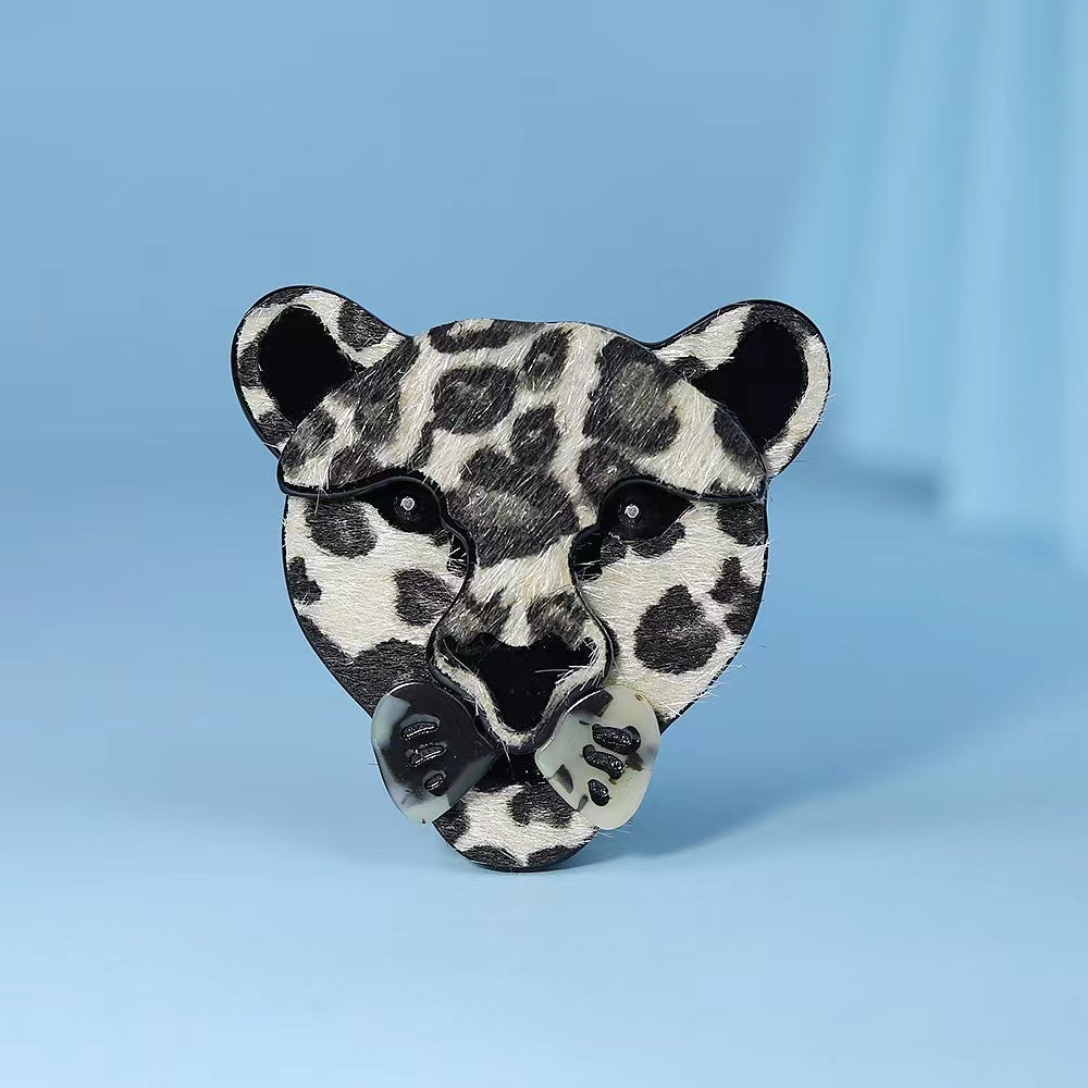 Leopard Head Hair Clip