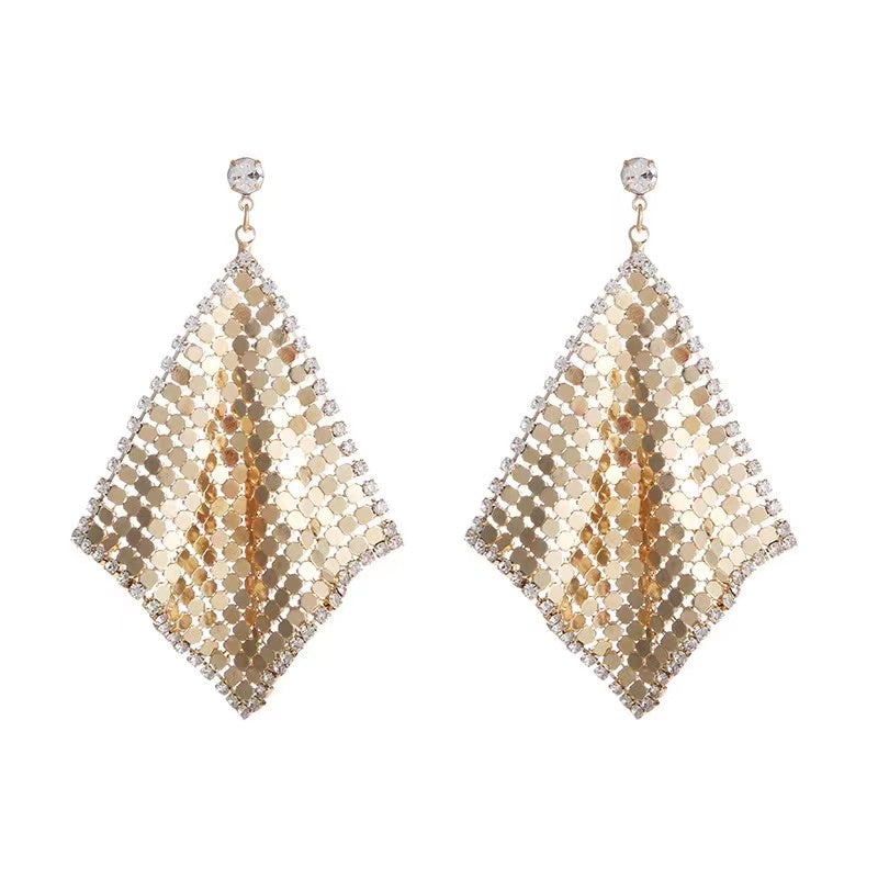 Twinkle Square Earrings In Gold