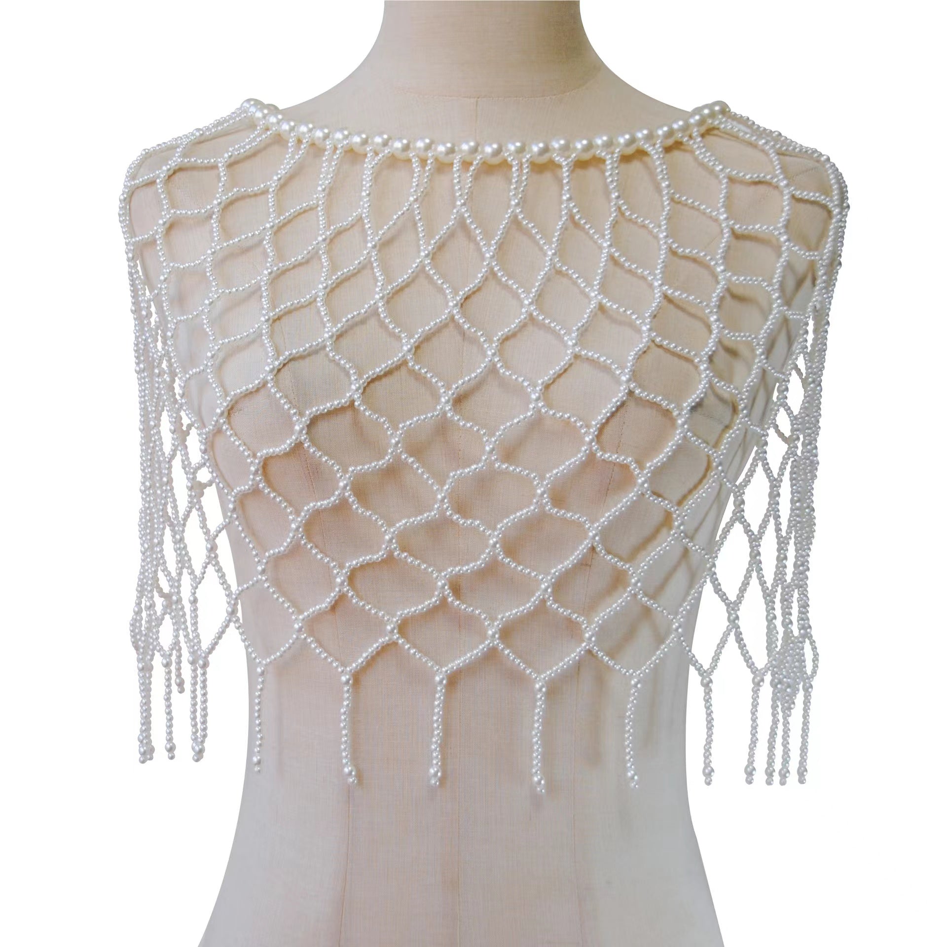 Crochet Pearl Cape