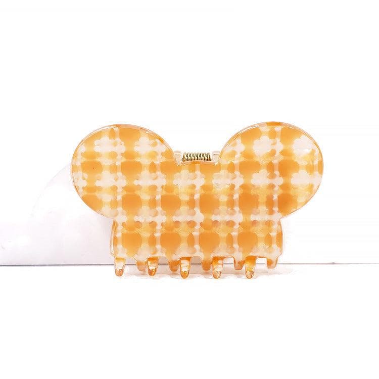 Mickey Mouse Plaid Hair Claw