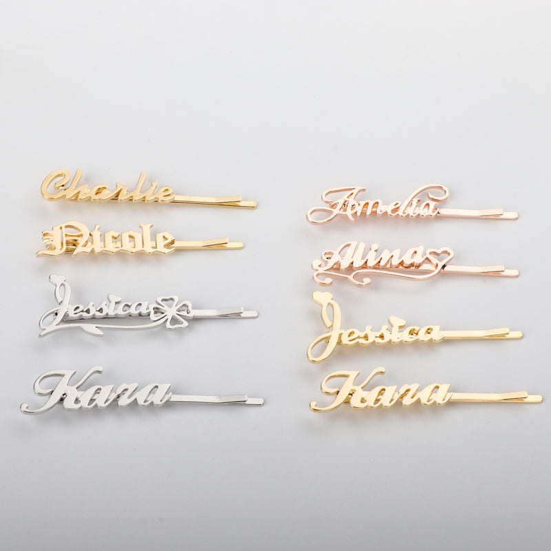 The Nameplate Customized Hairpin clip