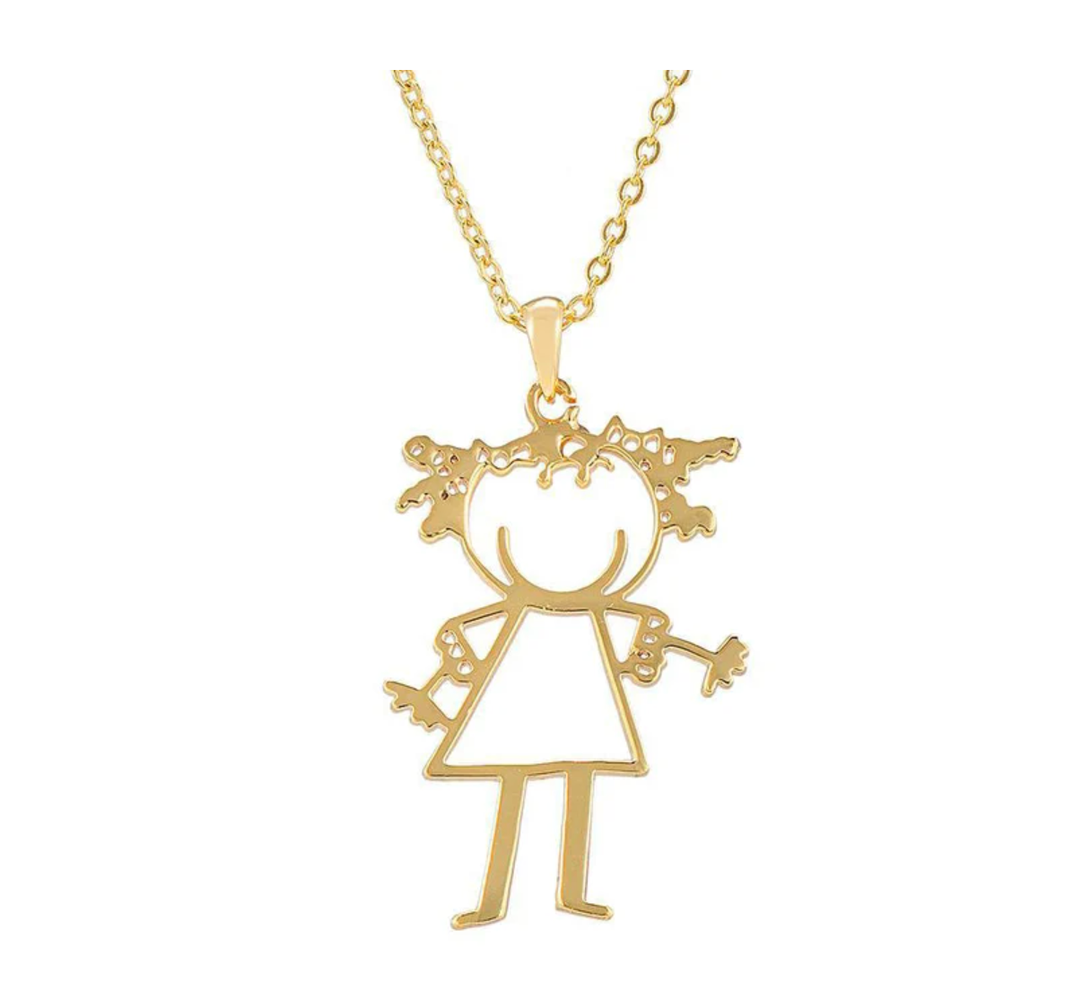 Personalized Kids Drawing Necklace