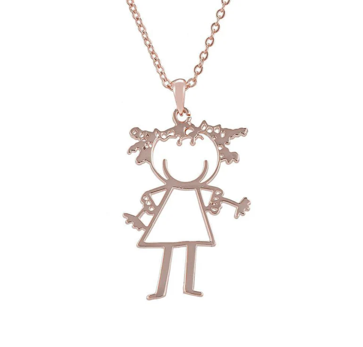 Personalized Kids Drawing Necklace