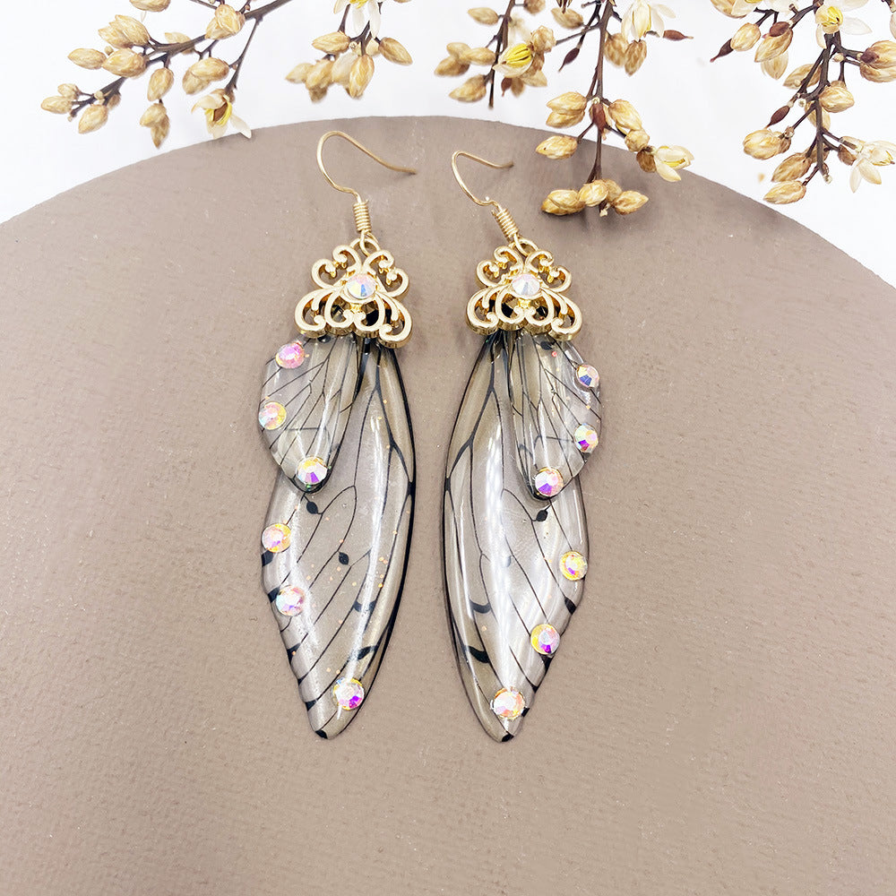 Transparent Butterfly Wing Earrings