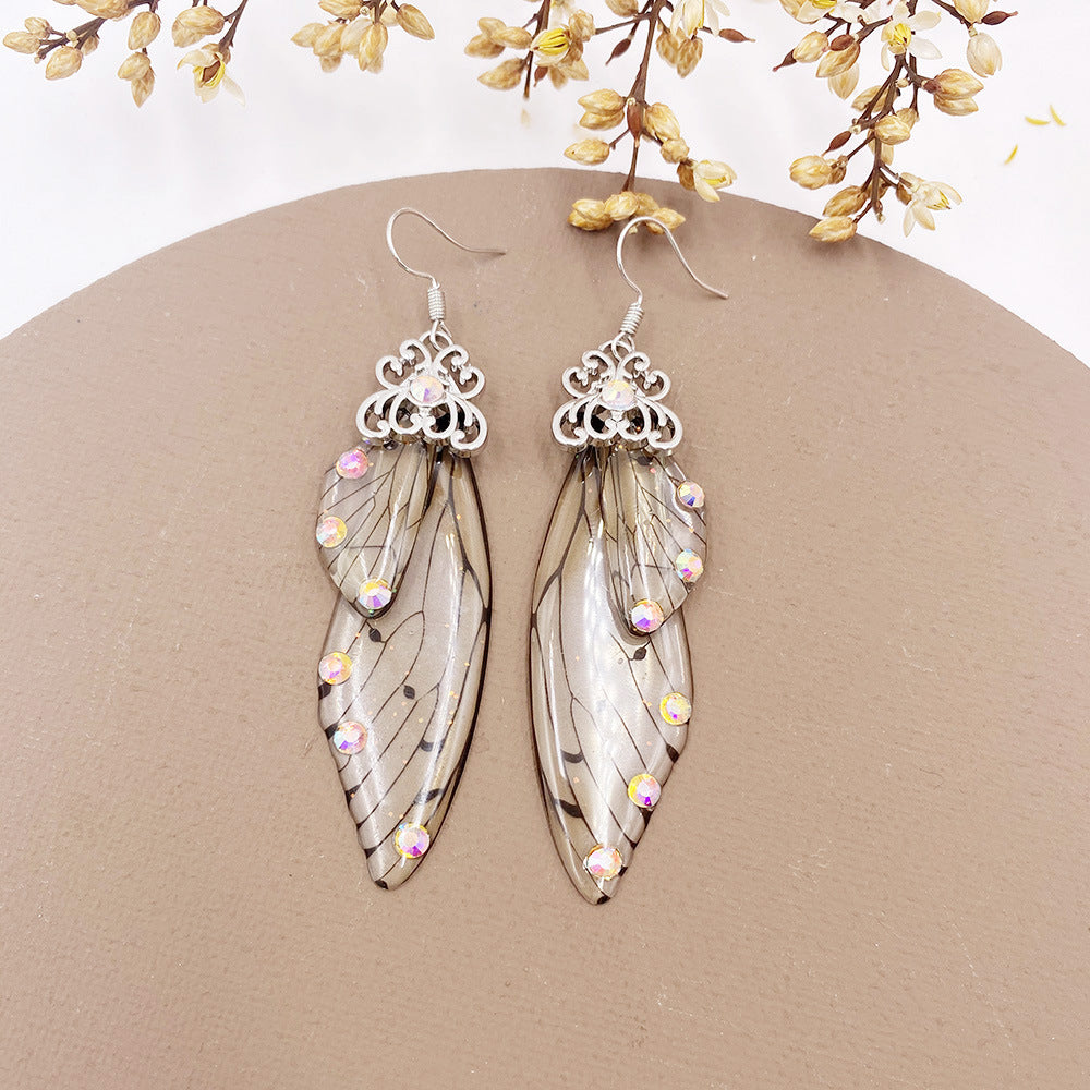 Transparent Butterfly Wing Earrings