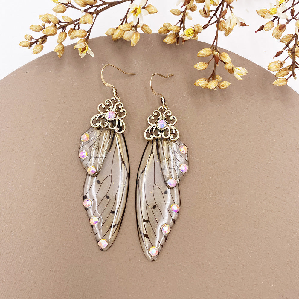 Transparent Butterfly Wing Earrings