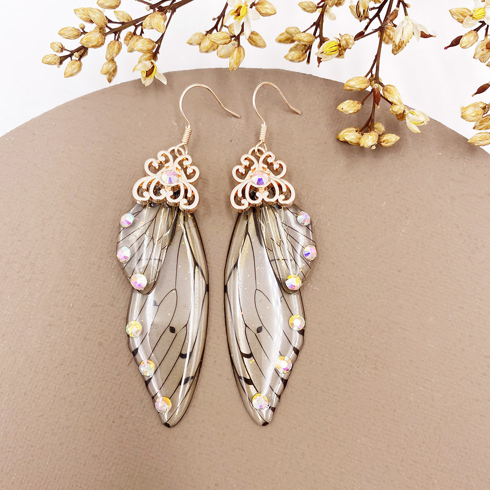 Transparent Butterfly Wing Earrings