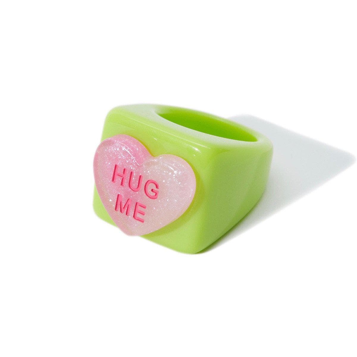 Hug Me Ring in Kiwi Fruit