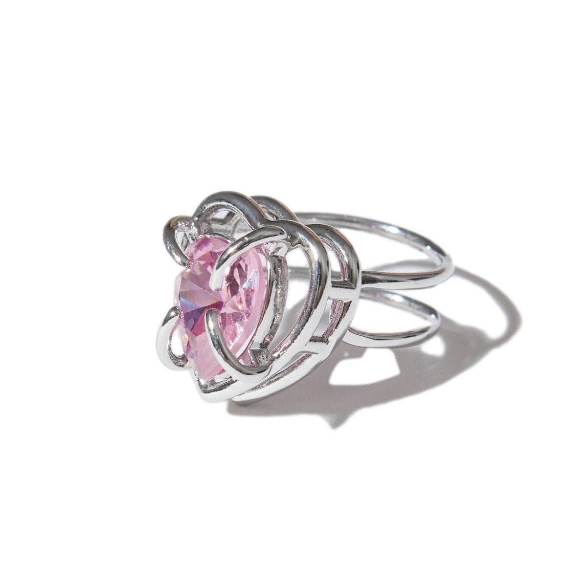 Hug My Heart Ring in Pink Lemonade