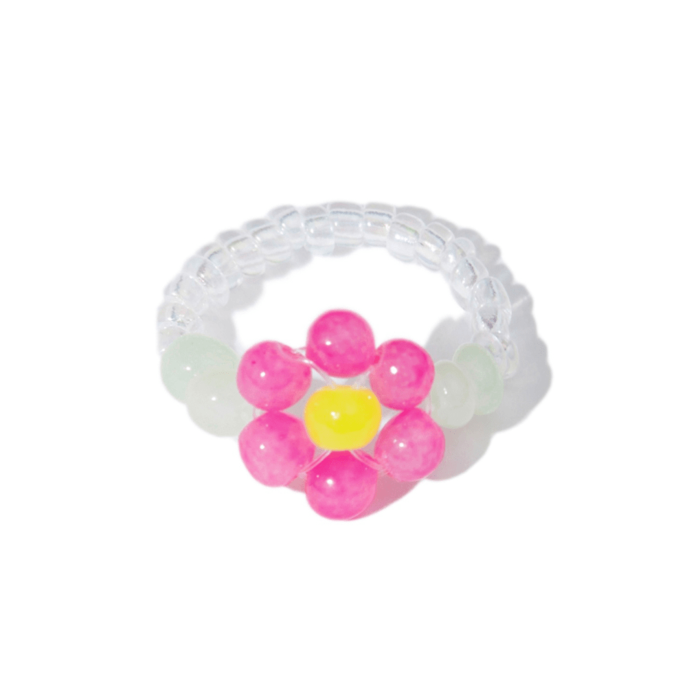 Flower Power Ring in Melon