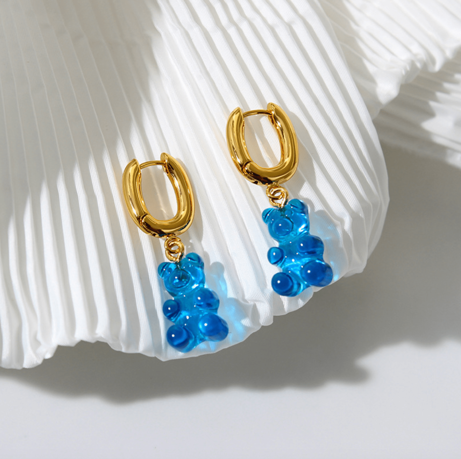 Sugar Gummy Earrings in Blueberry