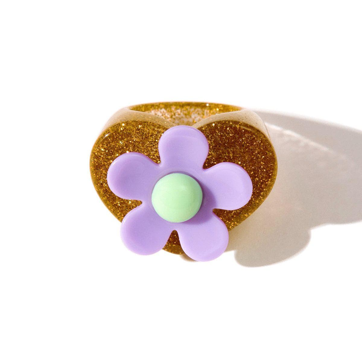 Flower Candy Ring in Orange