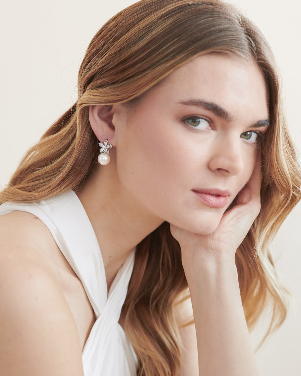 Cecilia Pearl Stud Earrings