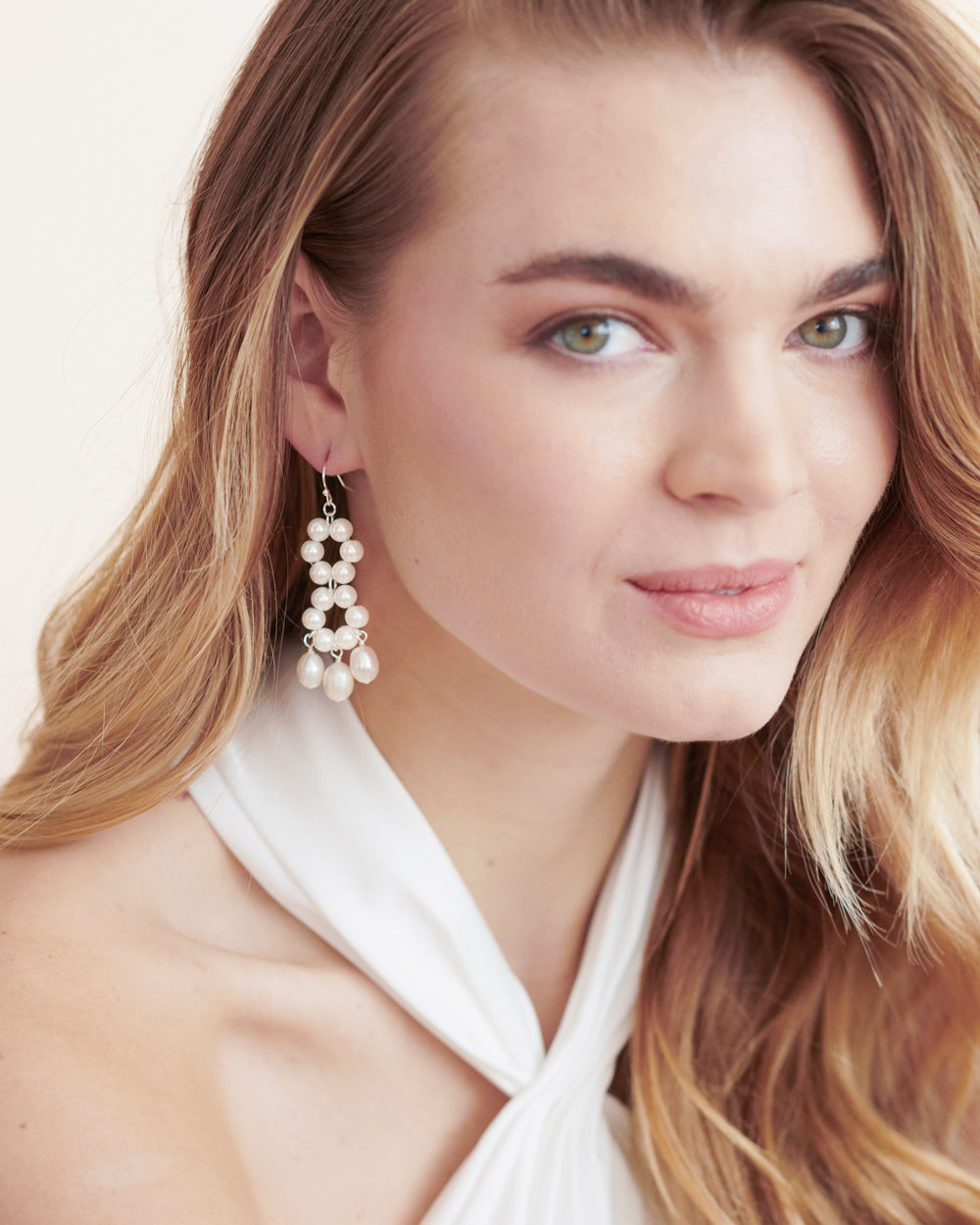 Leila Pearl Dangle Earrings