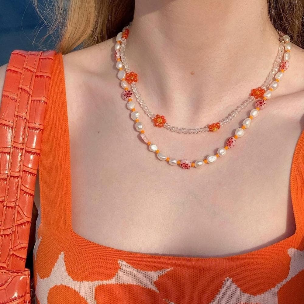 Penny Lane Necklace in Begonia