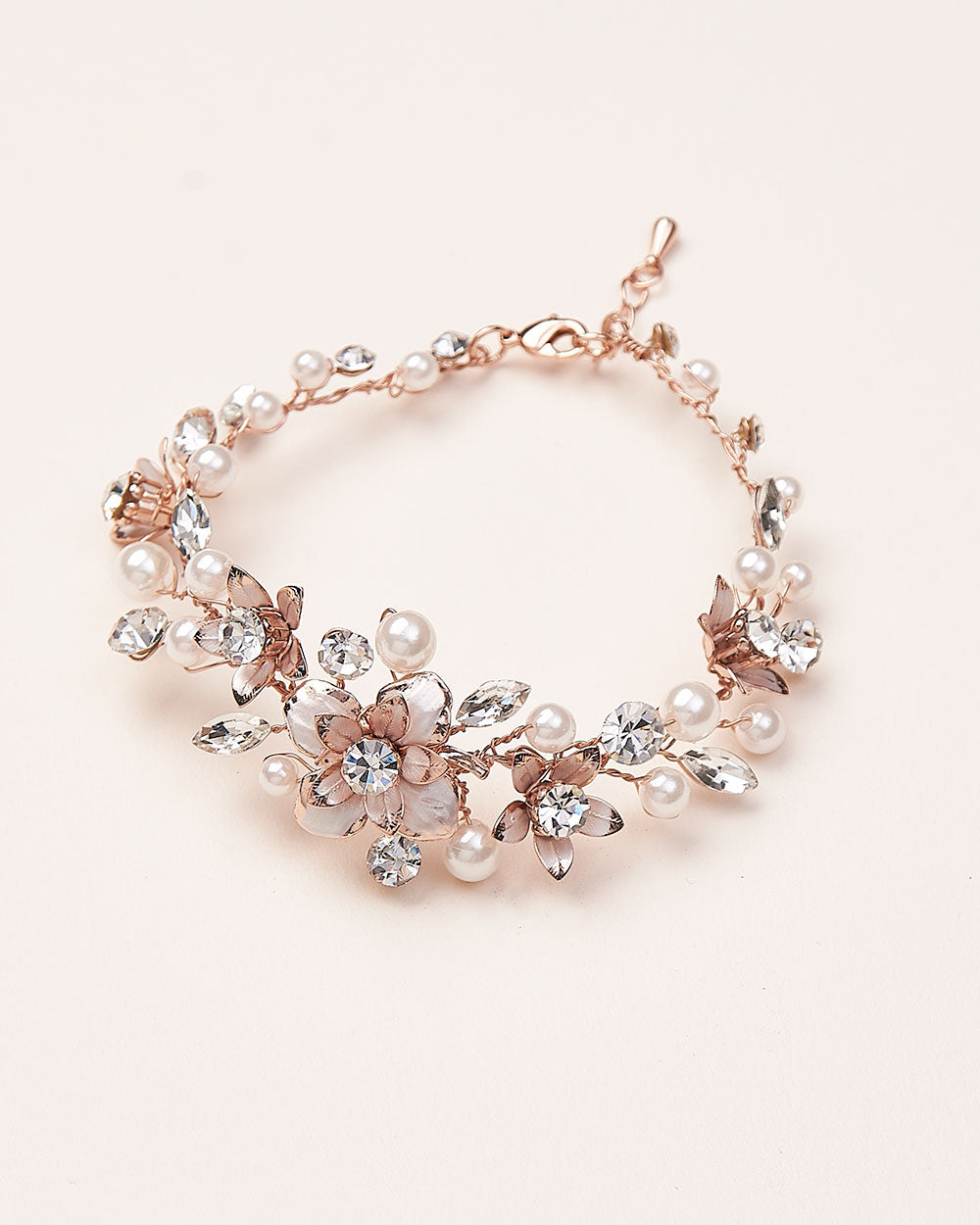 Petite Pearl & Floral Bracelet