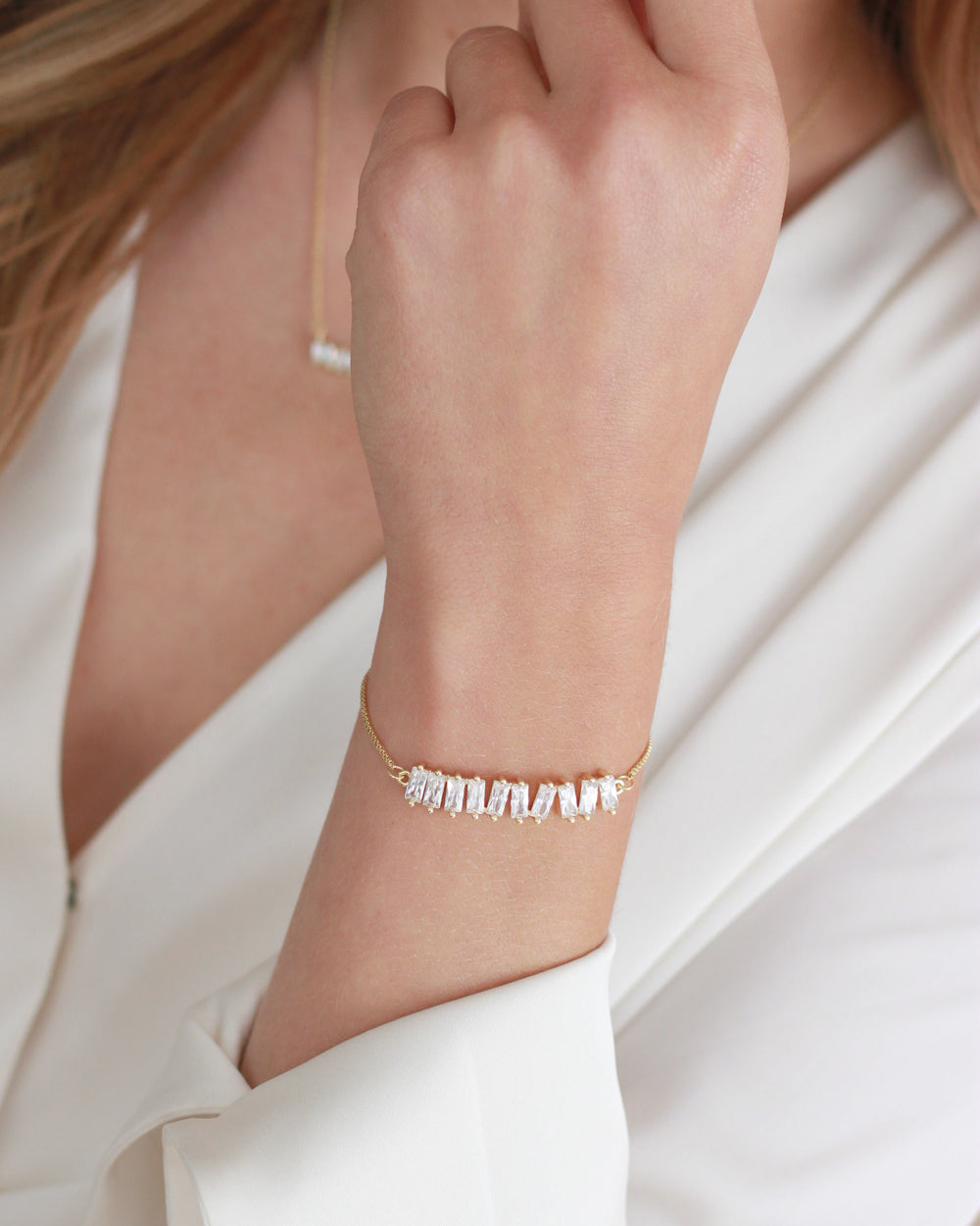 Amira Baguette Bar Bracelet