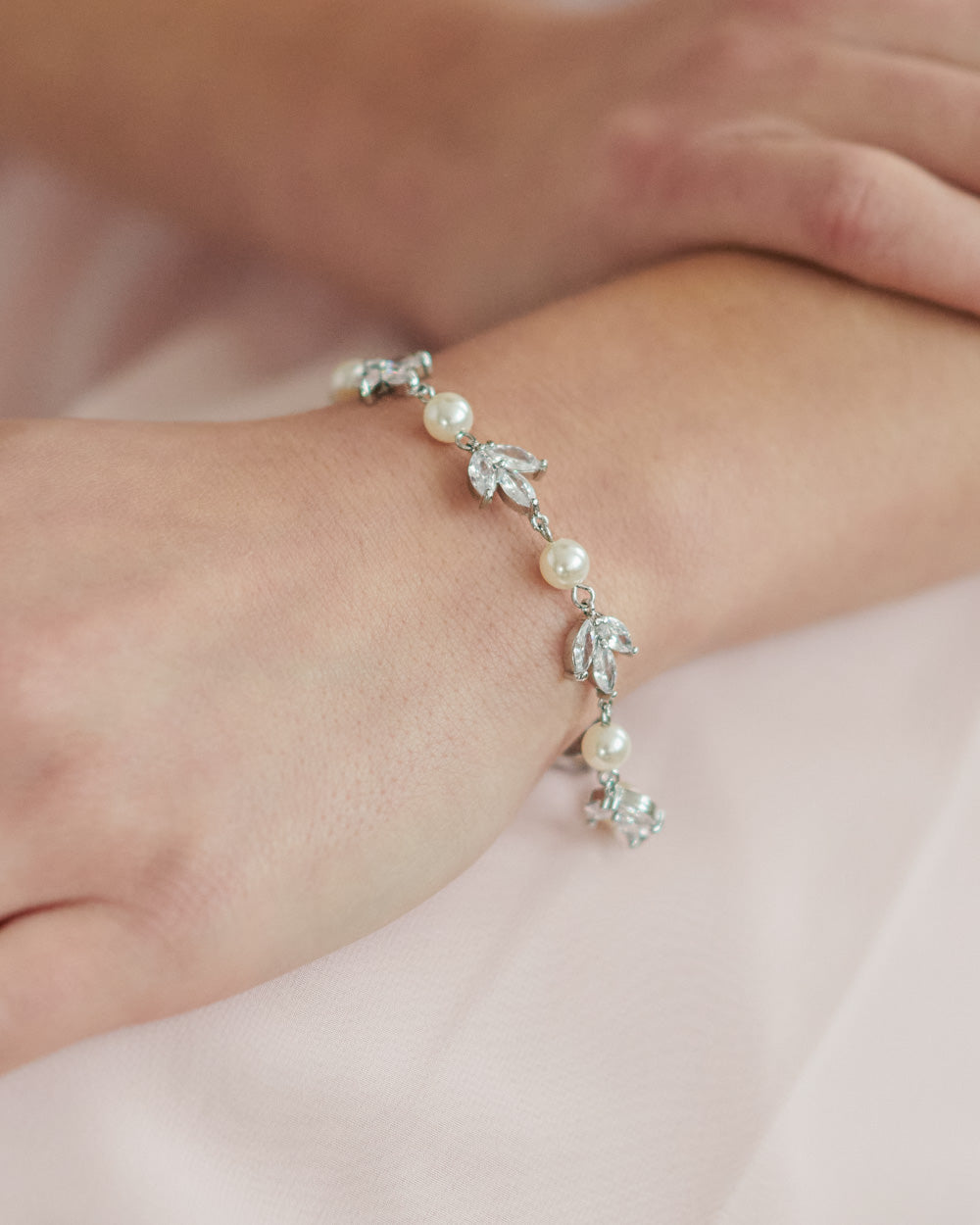 Nayla Pearl & CZ Bracelet