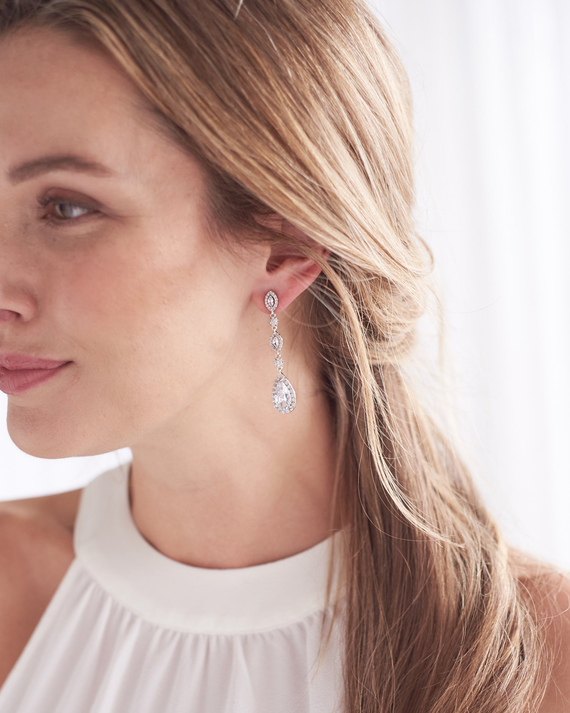 Amelia CZ Dangle Earrings