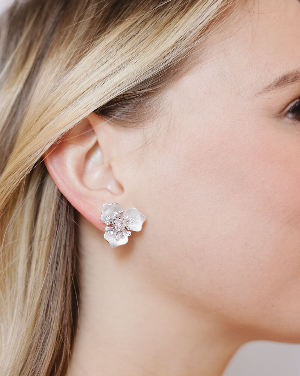 Kacie Floral Bridal Studs