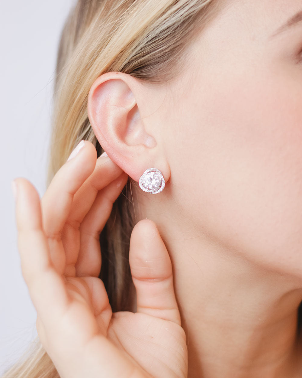 Teagan CZ Stud Earrings