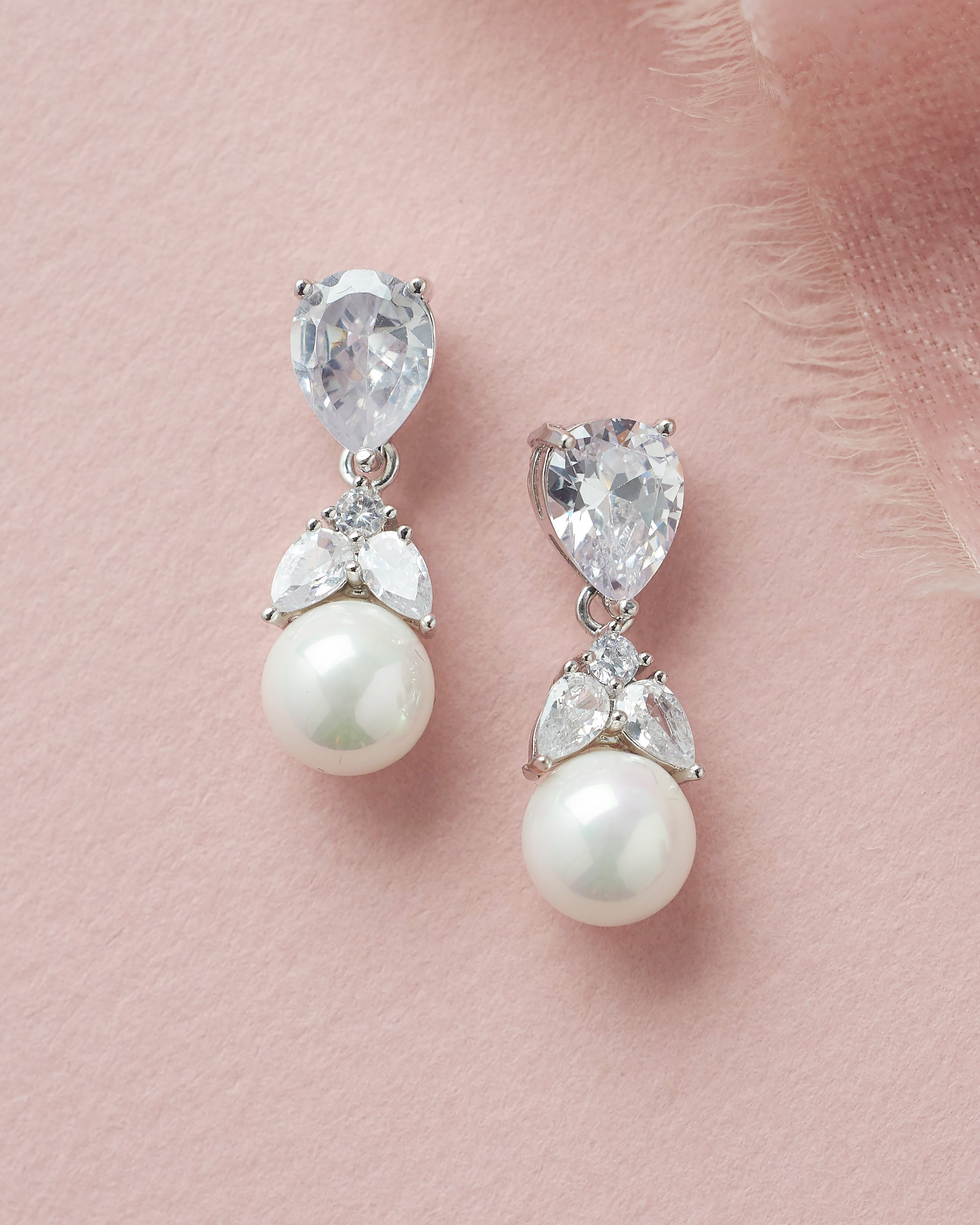 Natalie Pearl Drop Earrings