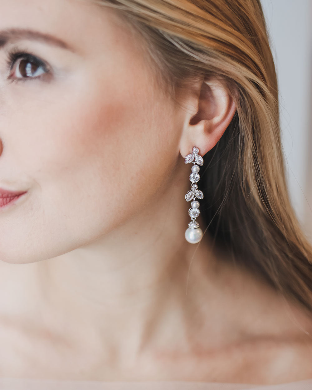 Sabrina Pearl Drop Earrings