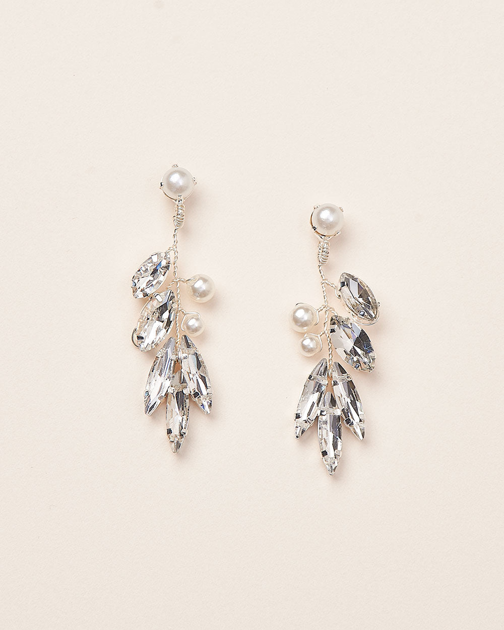 Shawna Pearl & Crystal Earrings