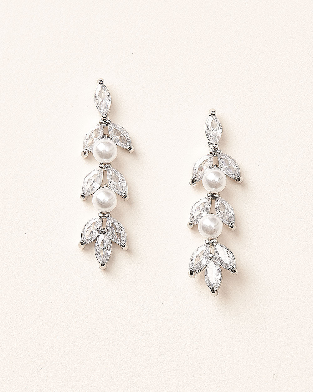 Sydney Pearl CZ Earrings