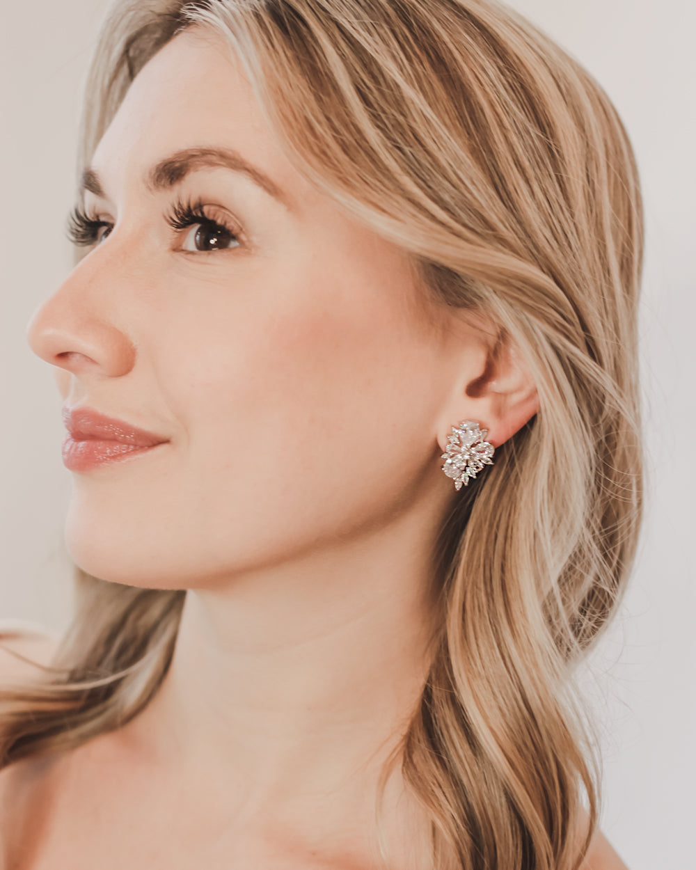 Ellen CZ Cluster Studs