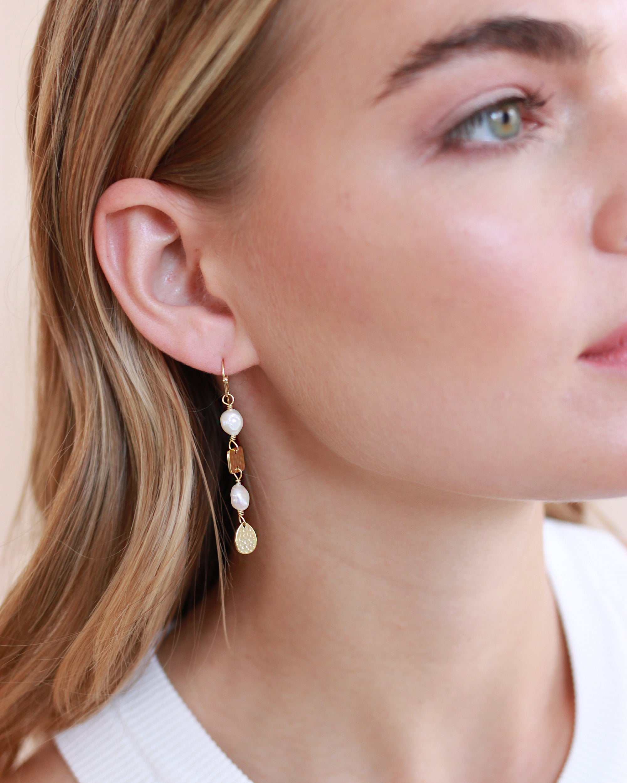 Parker Pearl Dangle Earrings