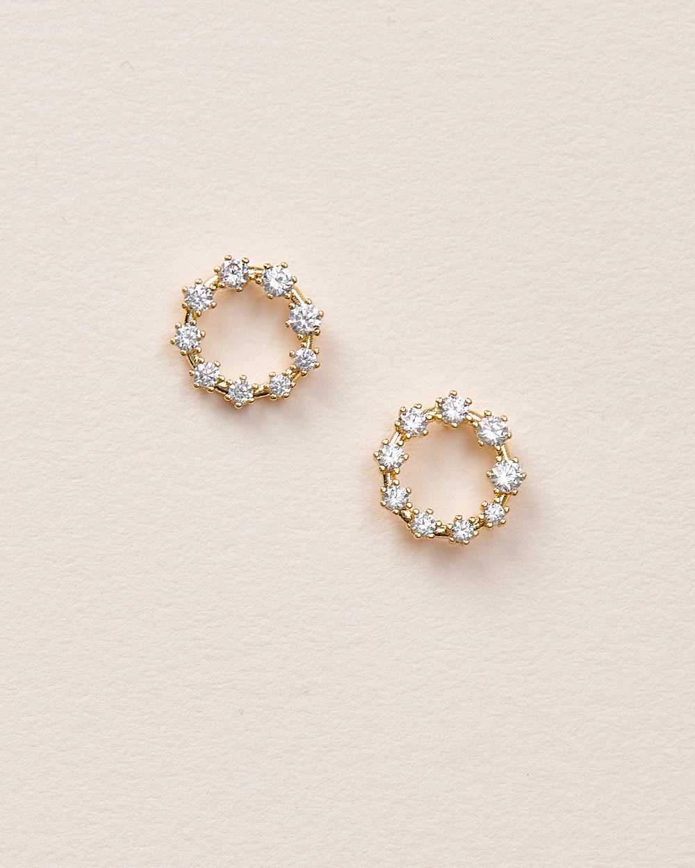 Saylor CZ Circle Studs