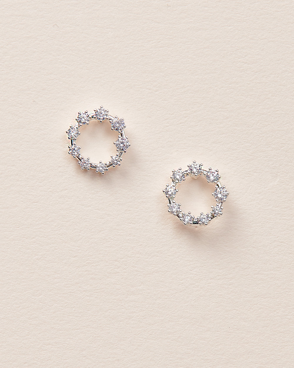 Saylor CZ Circle Studs